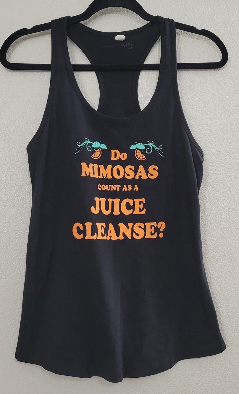 24 Hour Fitness Do Mimosas Count As A Juice Cleanse? Racerback Tank Black Medium